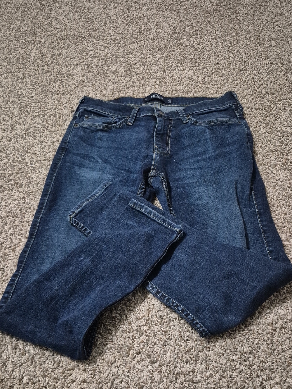 Hollister Dark Blue Classic Straight Jeans